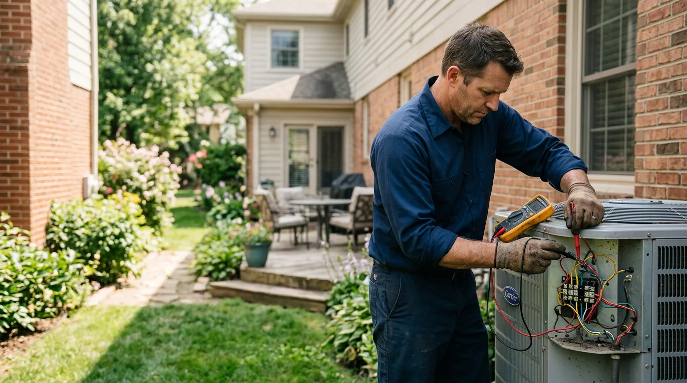 HVAC technician working near Taft, TX